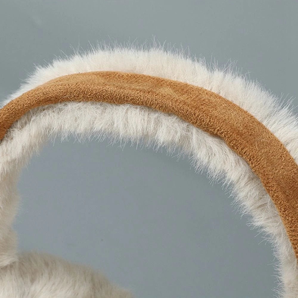 Ear Muff White-Brown