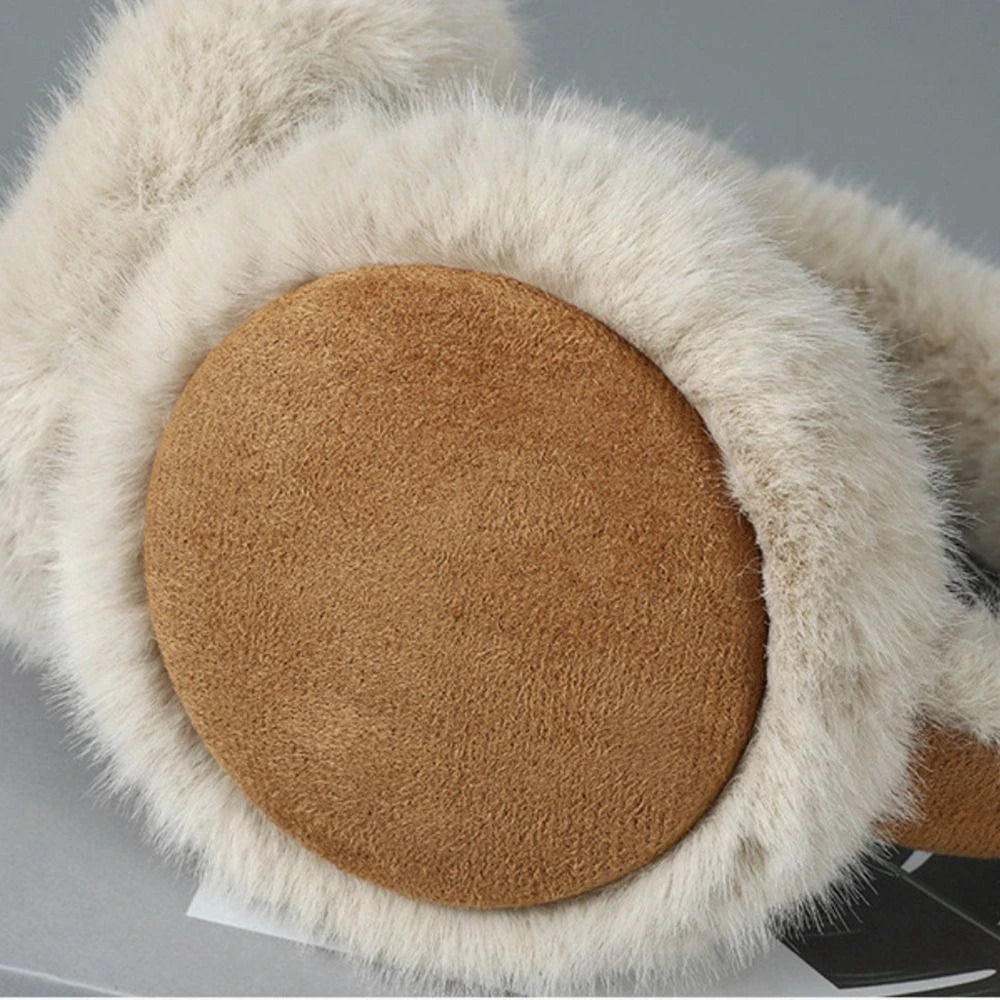 Ear Muff White-Brown