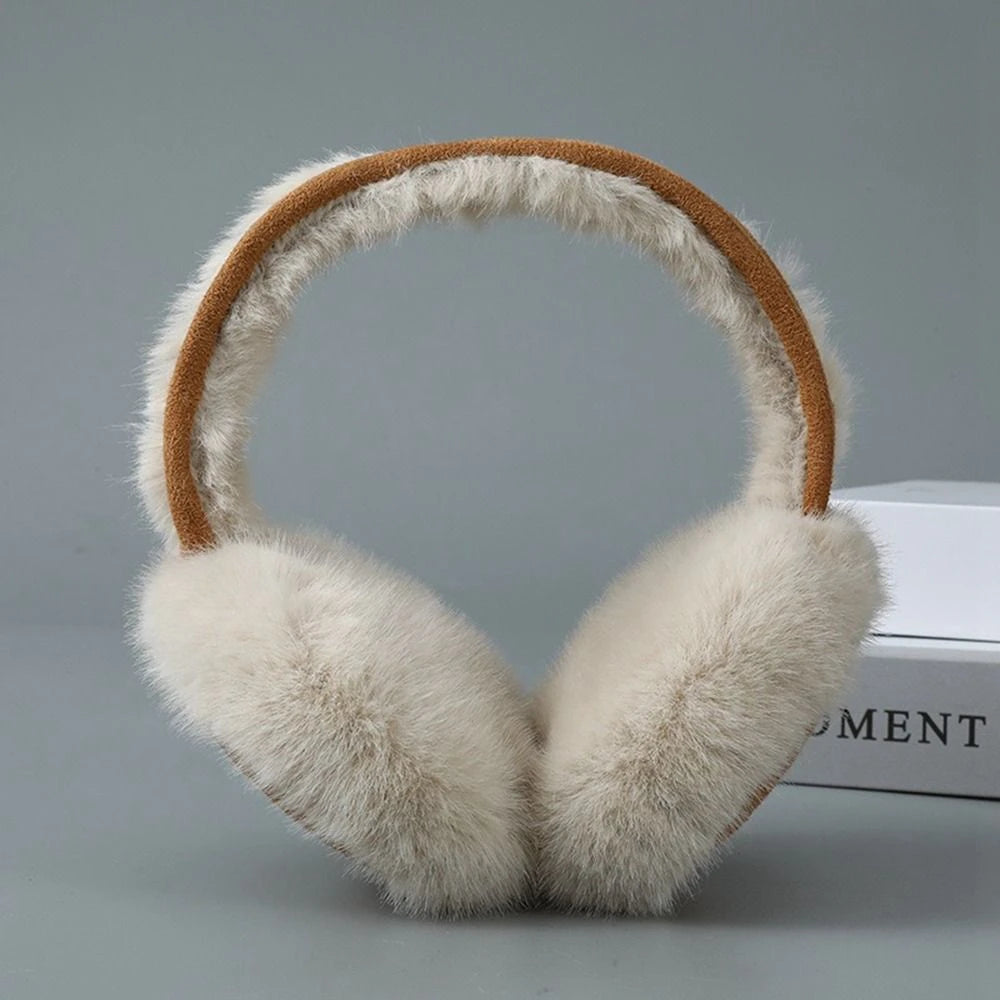 Ear Muff White-Brown