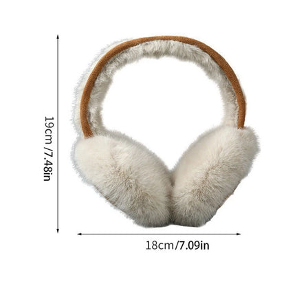 Ear Muff White-Brown